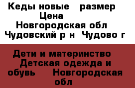 Кеды новые 30размер › Цена ­ 500 - Новгородская обл., Чудовский р-н, Чудово г. Дети и материнство » Детская одежда и обувь   . Новгородская обл.